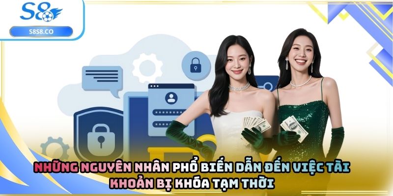 Những nguyên nhân phổ biến dẫn đến việc tài khoản bị khóa tạm thời